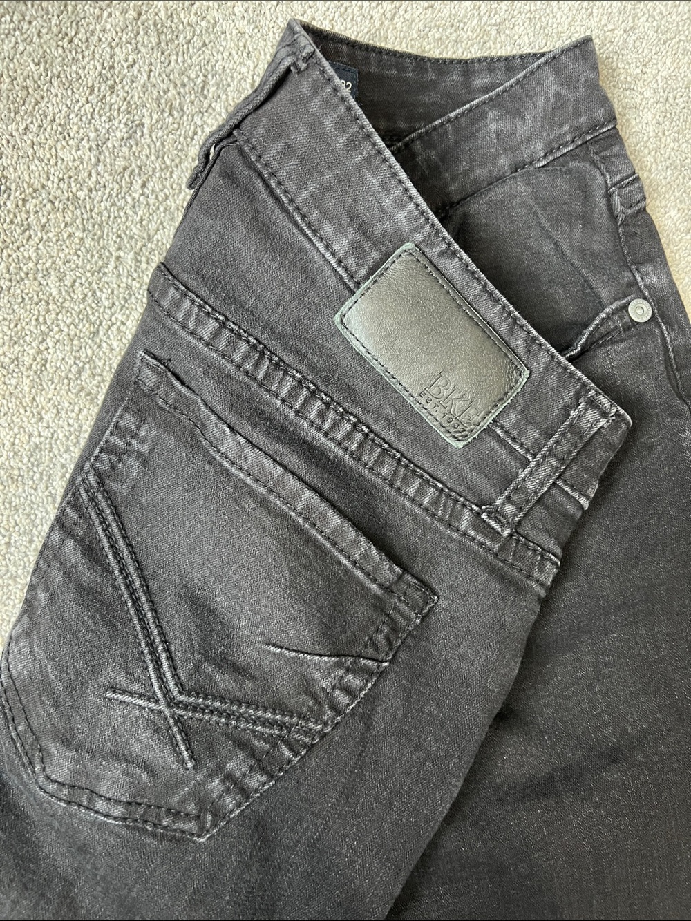 BKE Mason taper stretch jean black- men’s size 32x32